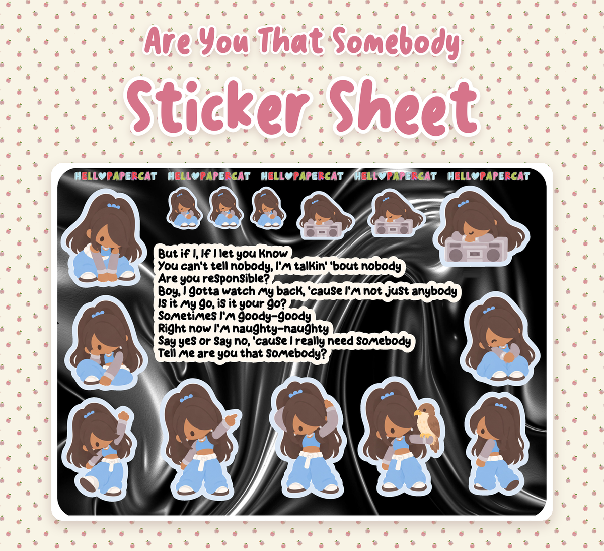 Are you that somebody sticker sheet