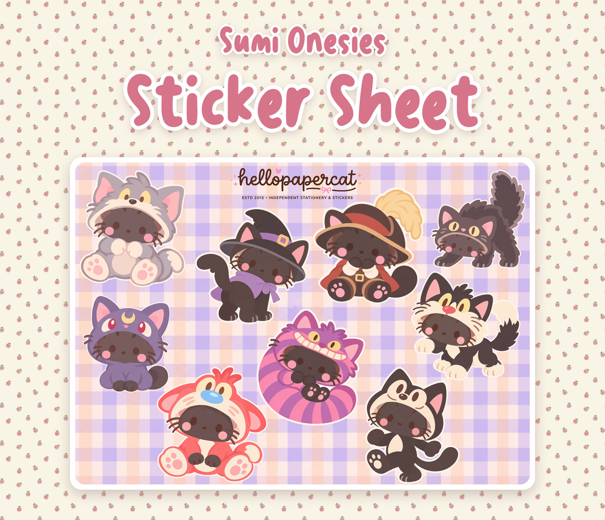 Sumi Onesies sticker sheet