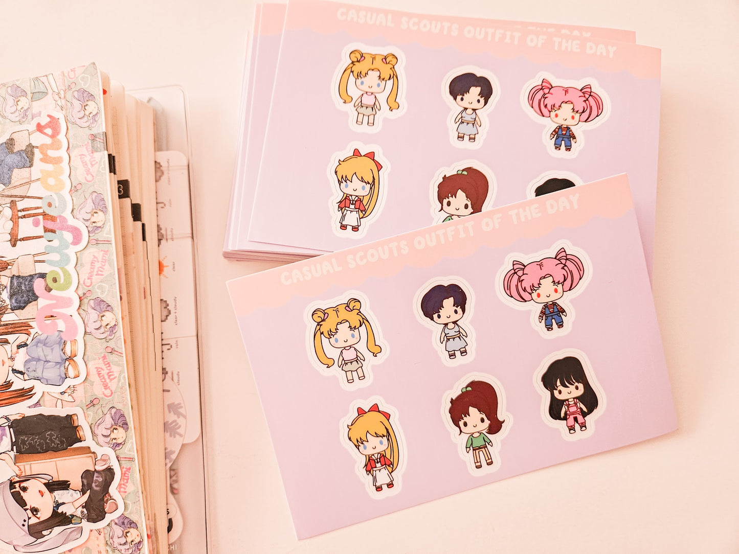 Casual Scouts inspired Vinyl Sticker sheet