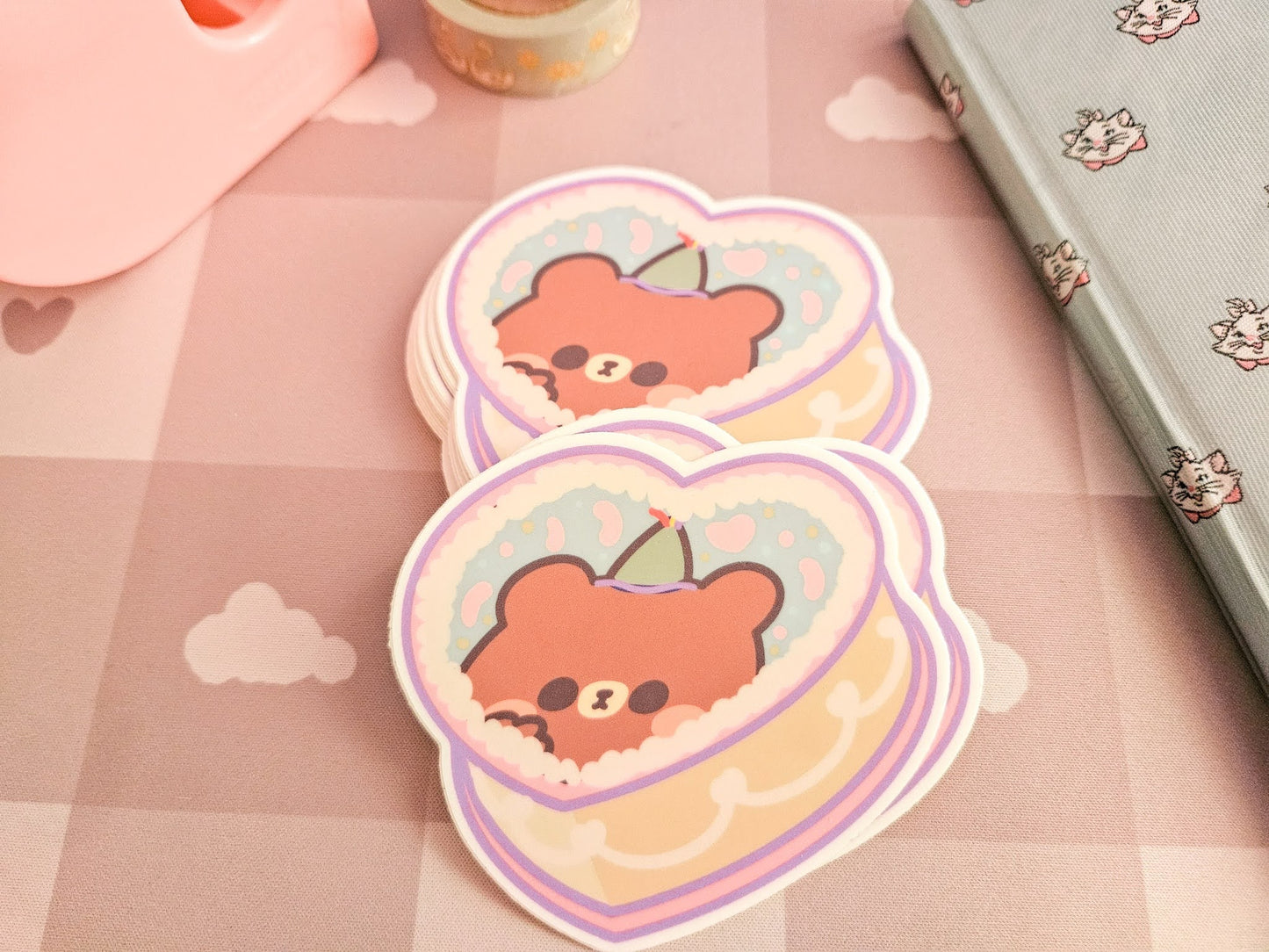 Toffee Bento Cake Vinyl Sticker