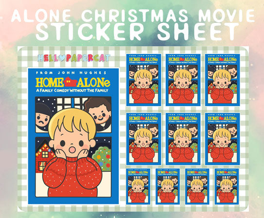 Home by myself inspired sticker sheet