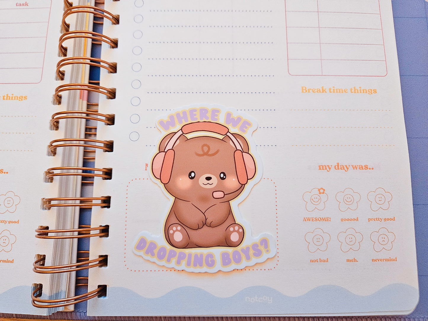 Where we dropping boys? Toffee gamer Vinyl Sticker