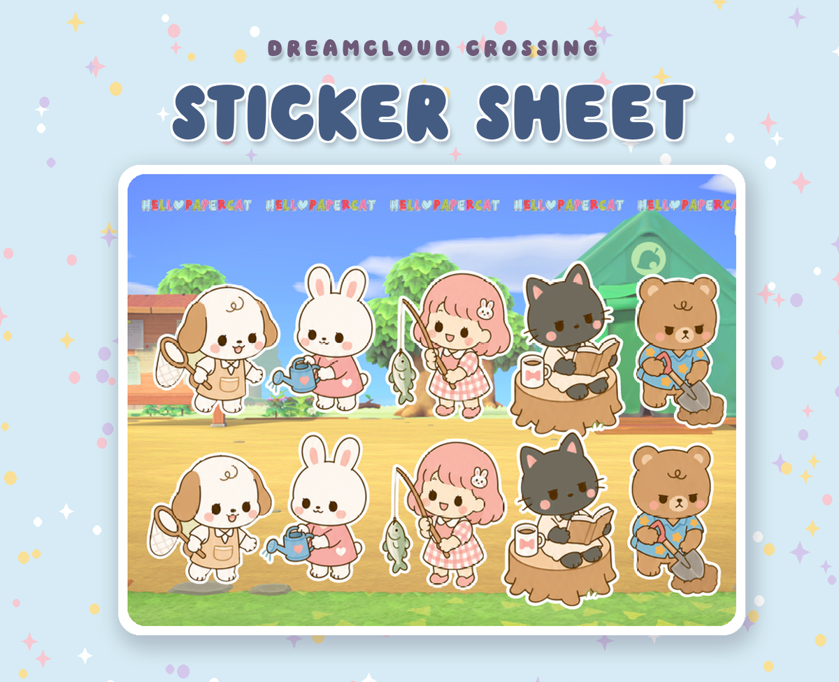 Dreamcloud Crossing sticker sheet