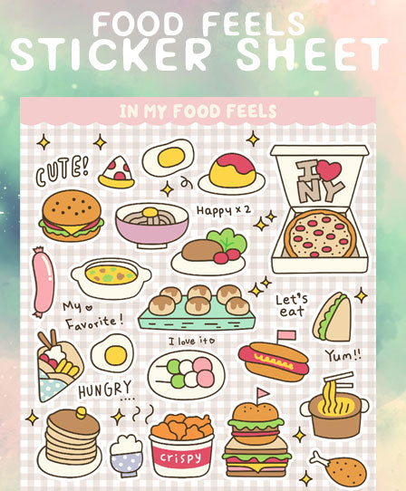 Food Feels sticker sheet