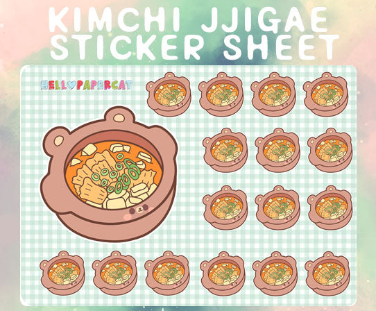 Kimchi Jjigae sticker sheet