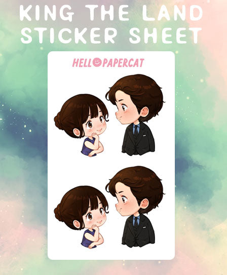 King the land sticker sheet