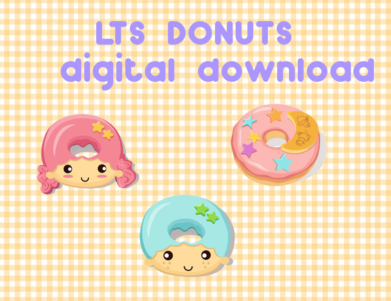 LTS donut set Clipart