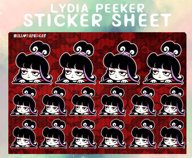 Lydia peeker sticker sheet