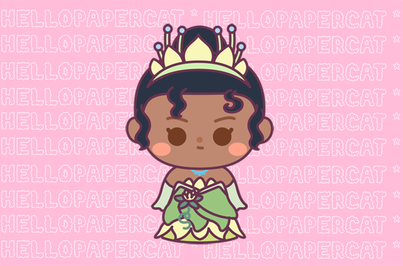 Frog princess Vinyl Sticker