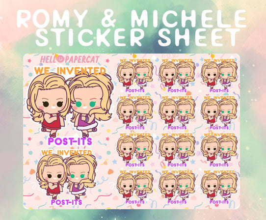 We invented post-its sticker sheet