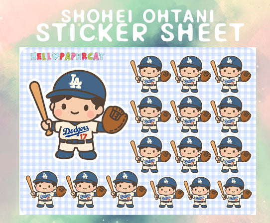 Shohei Ohtani sticker sheet