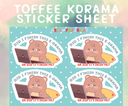 Toffee kdrama sticker sheet