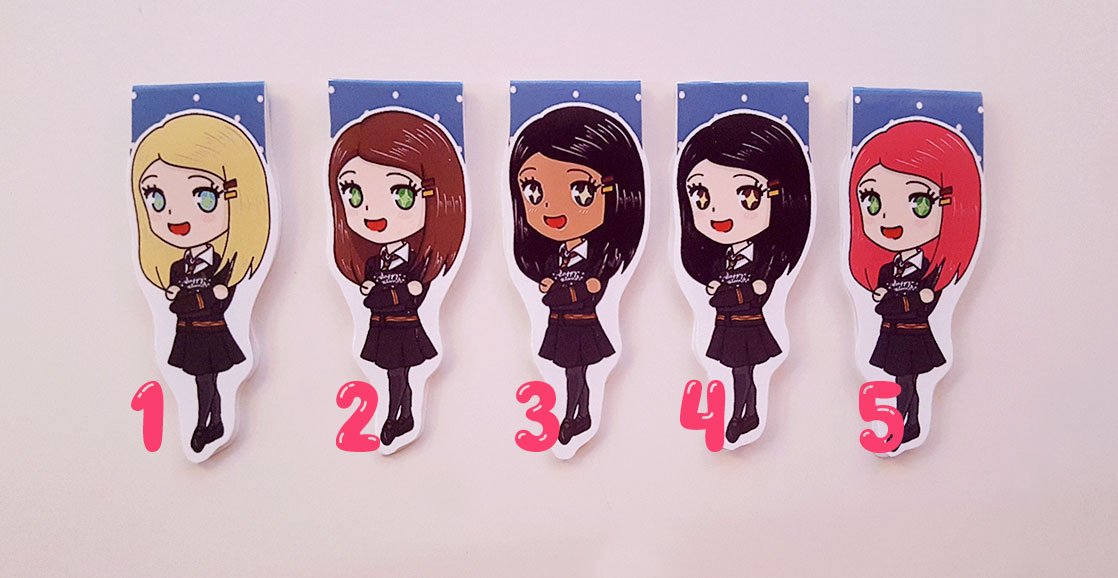 Hogwarts planner girls magnetic bookmarks
