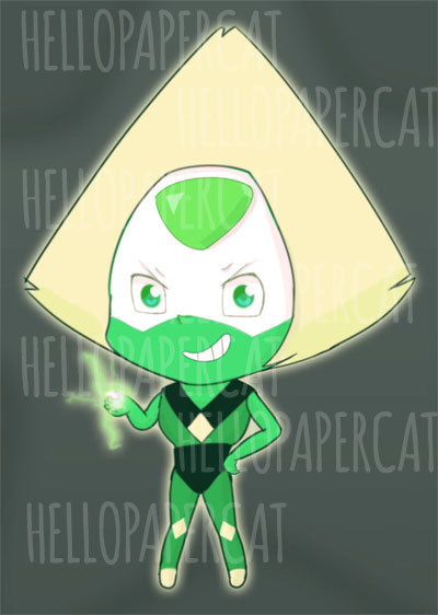 Peridot digital diecut