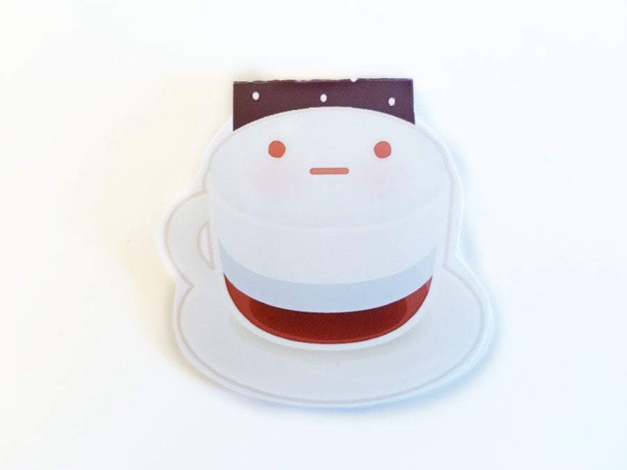 Kawaii coffee magnetic bookmarks