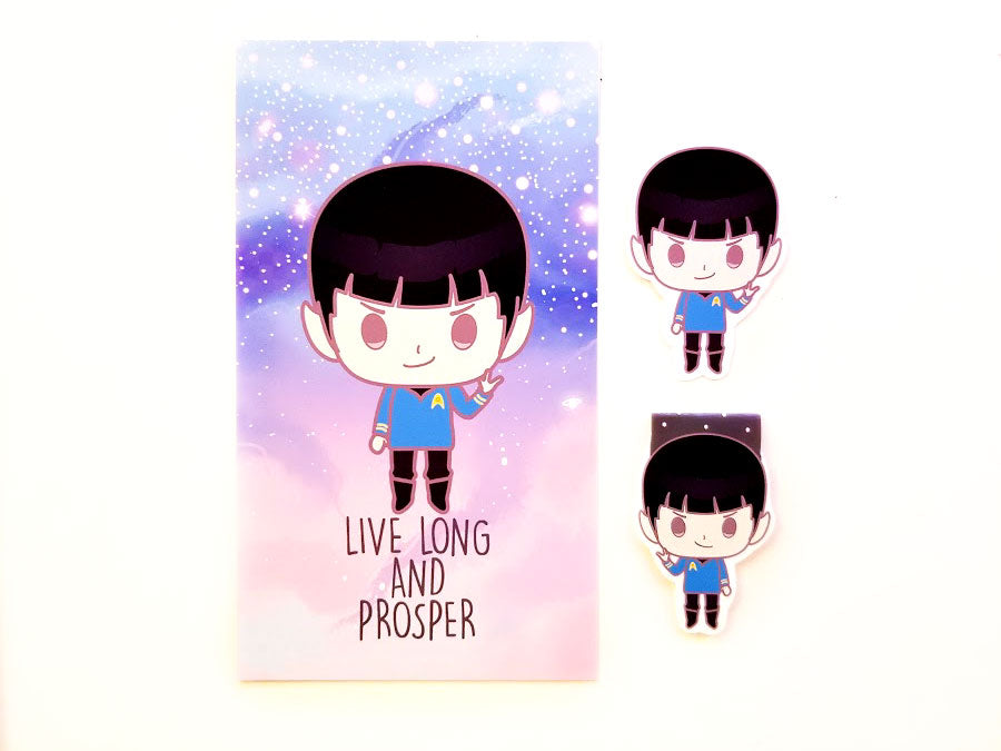 Spock planner Dashboard or magnetic bookmark or Die Cut