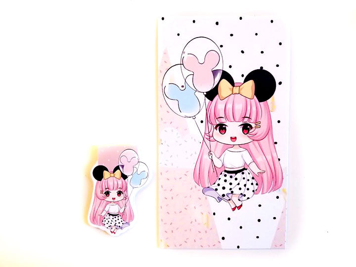 Elodie and Balloons planner dashboard or magnetic bookmark