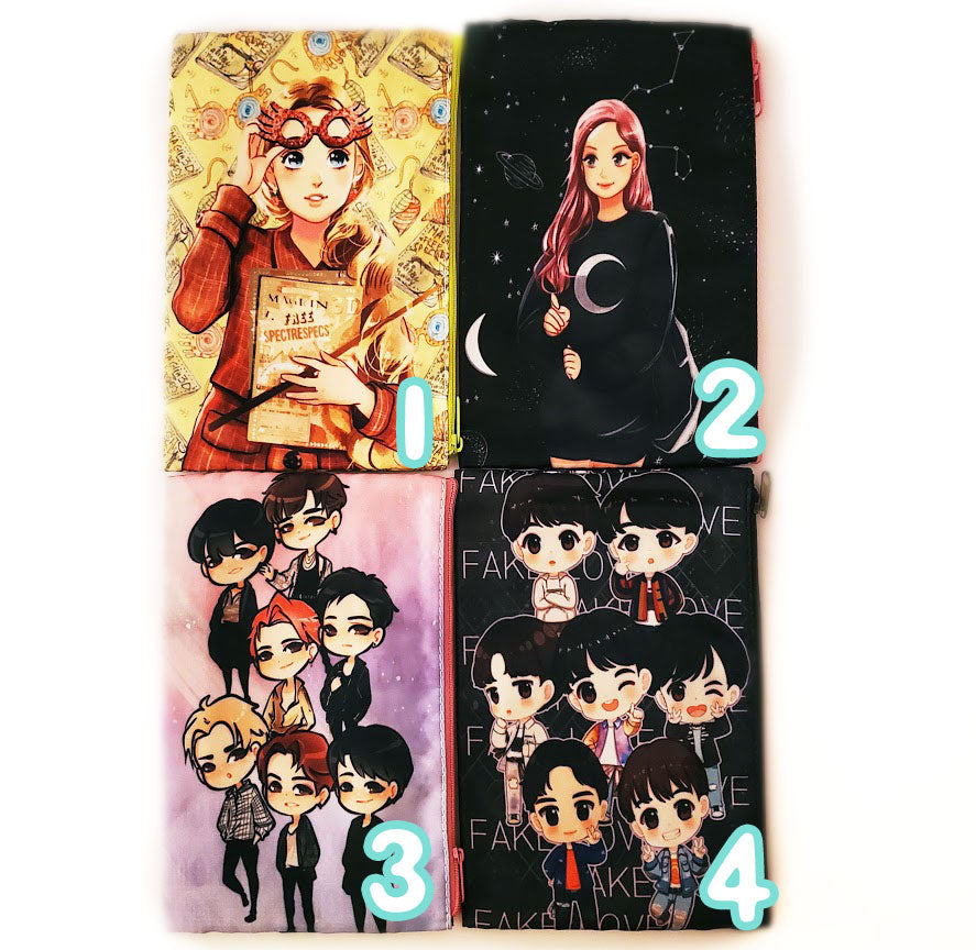 Kawaii zipper pouches
