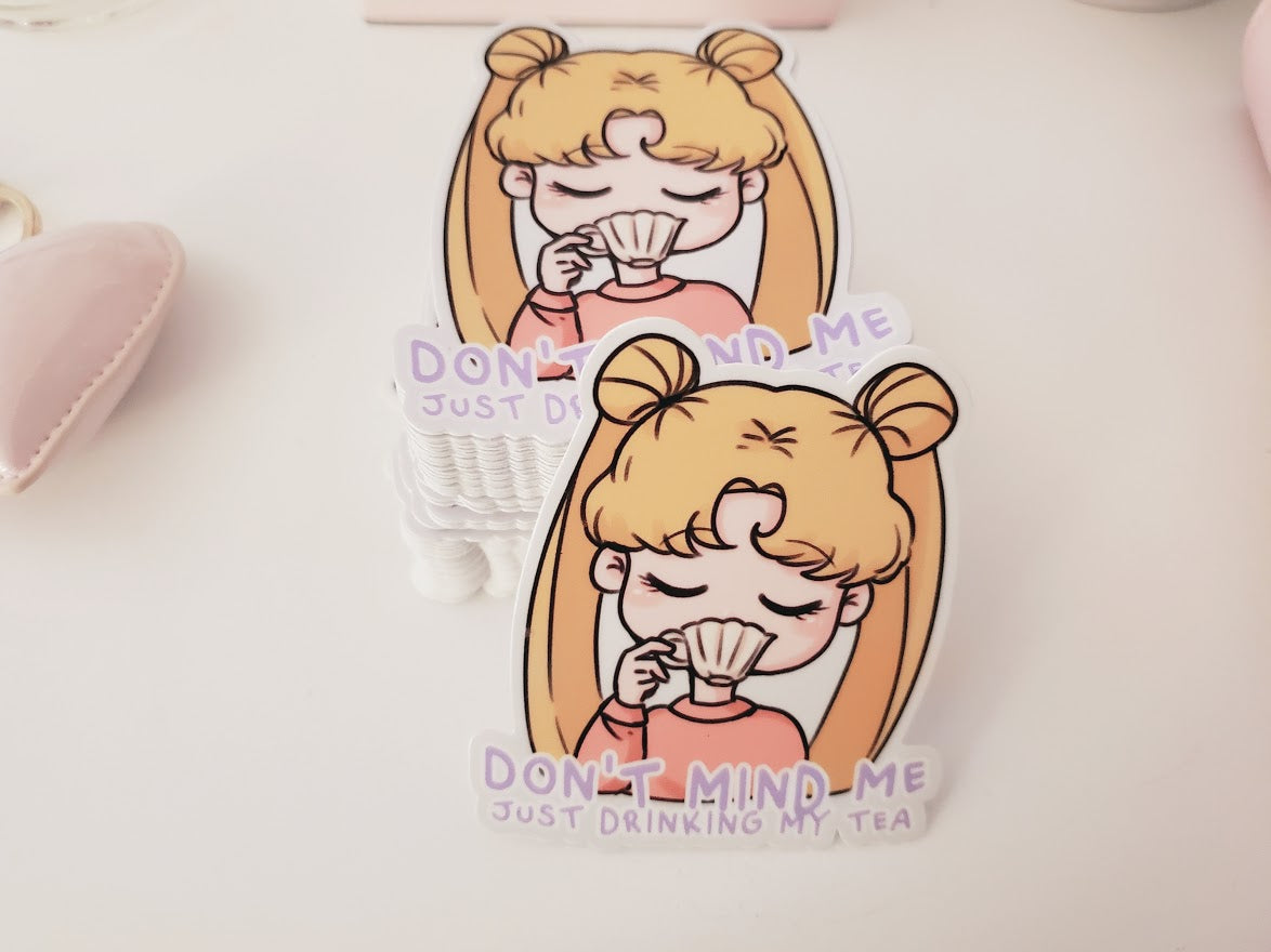 Usagi Tea Time Vinyl Sticker