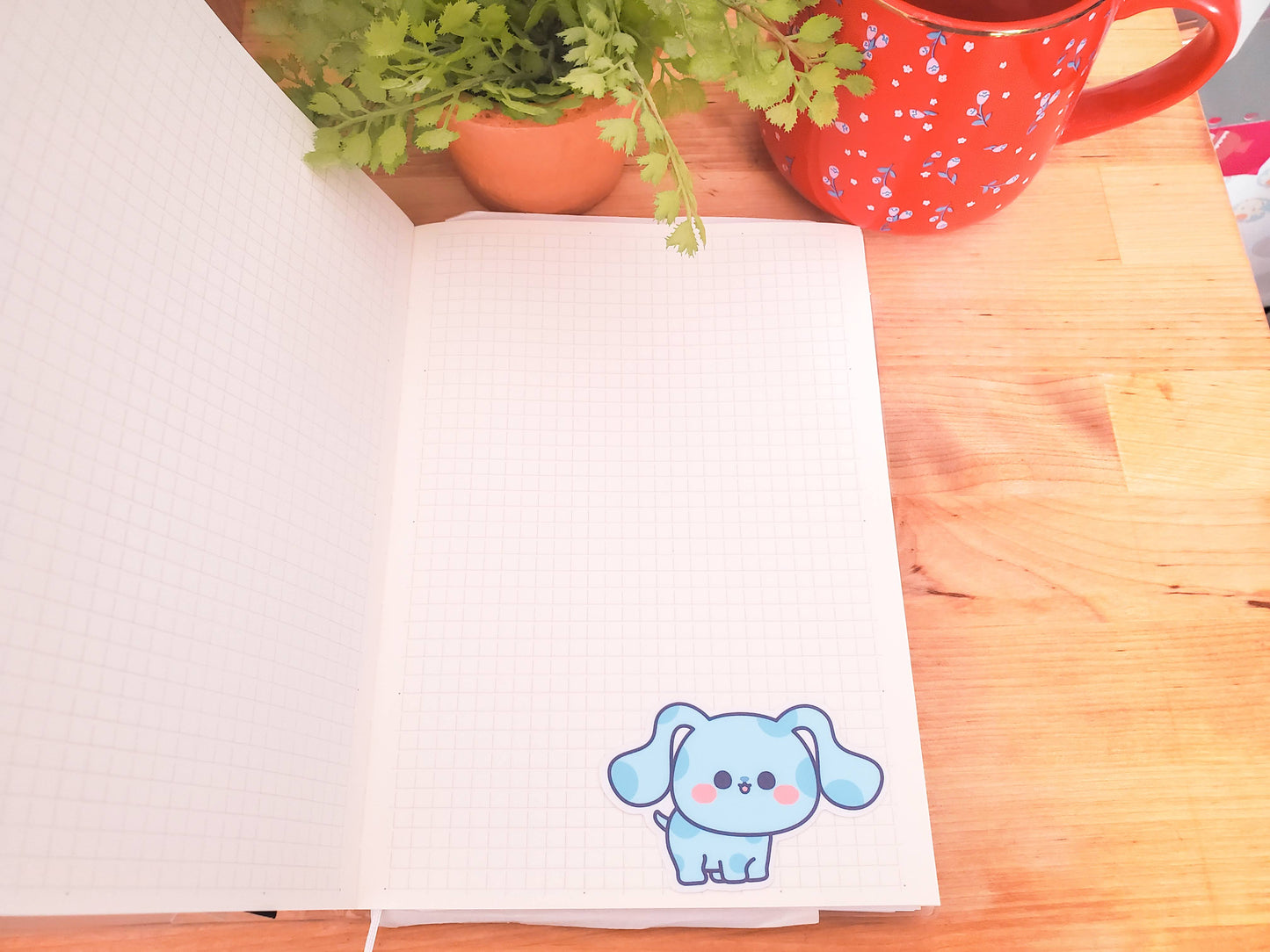 Blue Dog Vinyl Sticker
