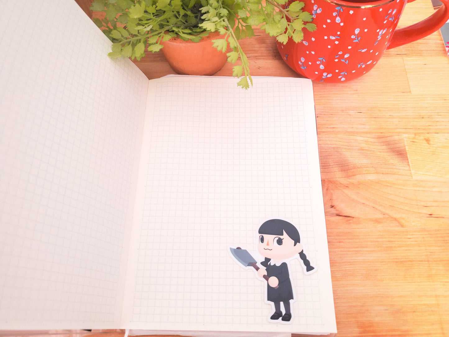 Wednesday Villager Vinyl Sticker