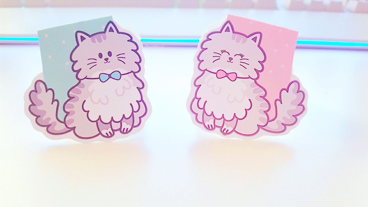 Lovecats dashboard or magnetic bookmark