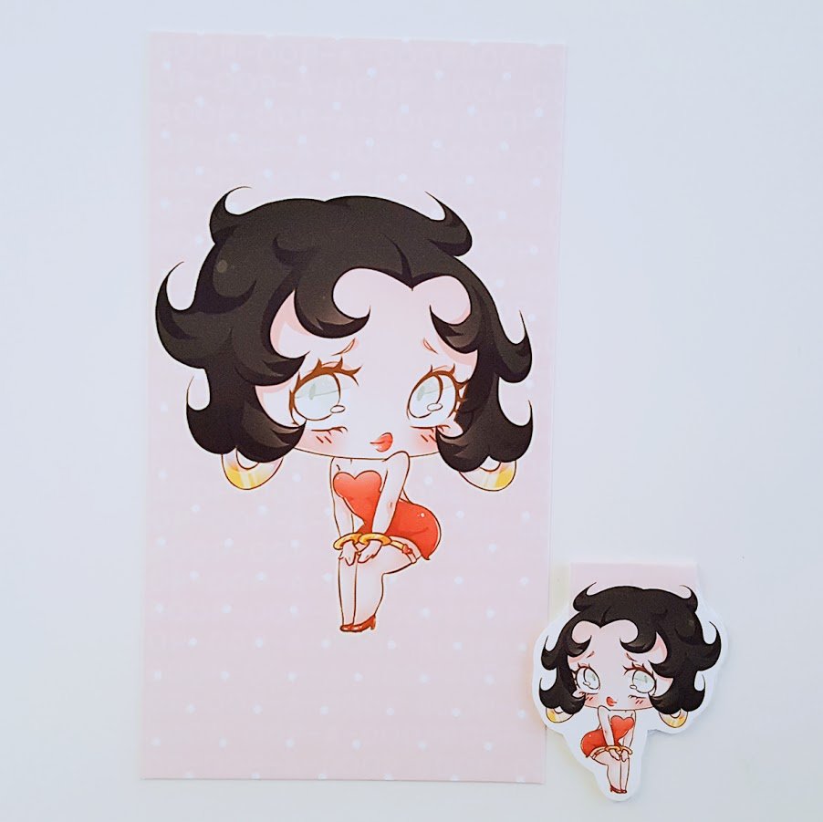 Betty Boop planner dashboard or magnetic bookmark