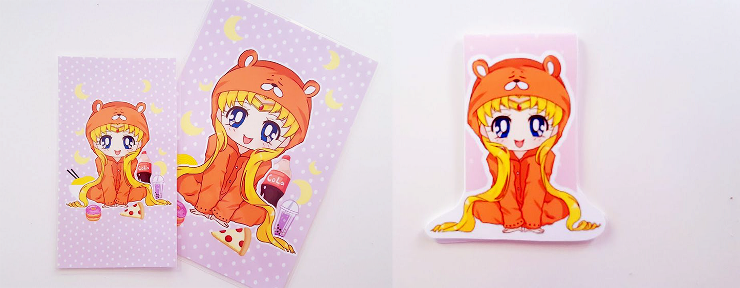 Umaru Moon dashboard or magnetic bookmark