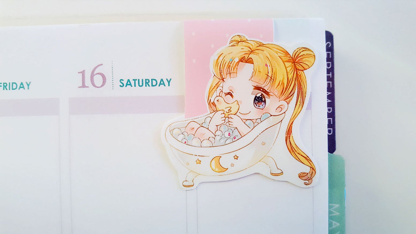 Bubblebath Usagi dashboard or magnetic bookmark