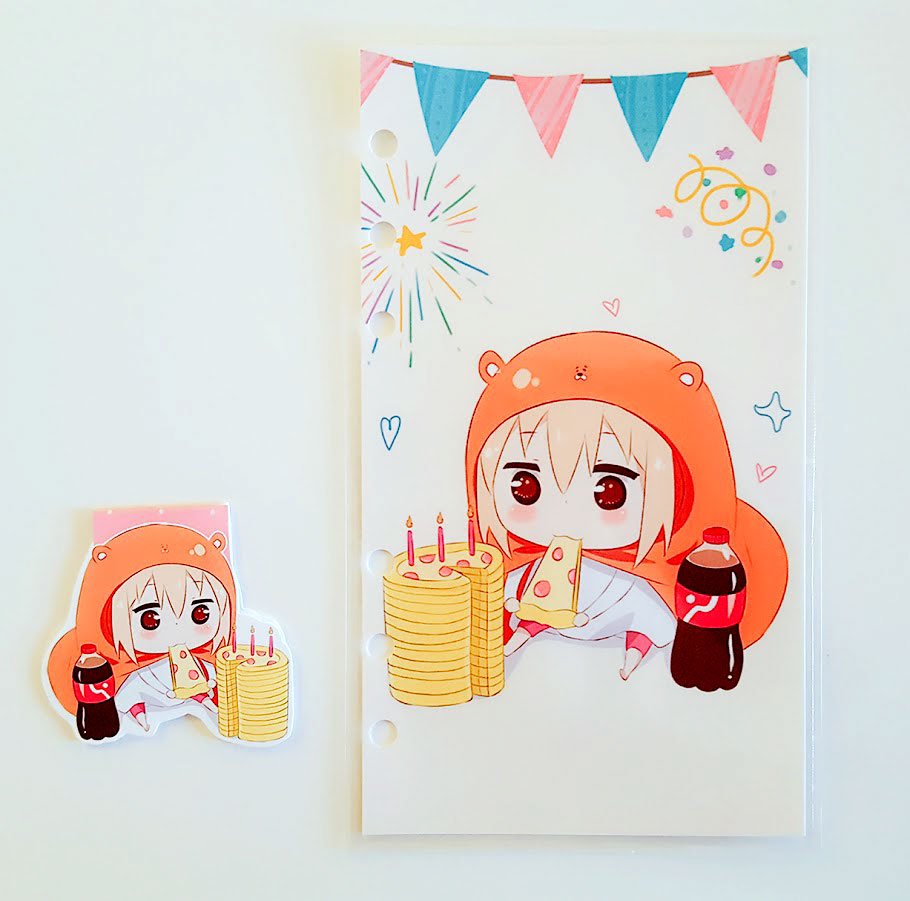 Bday Umaru dashboard or magnetic bookmark