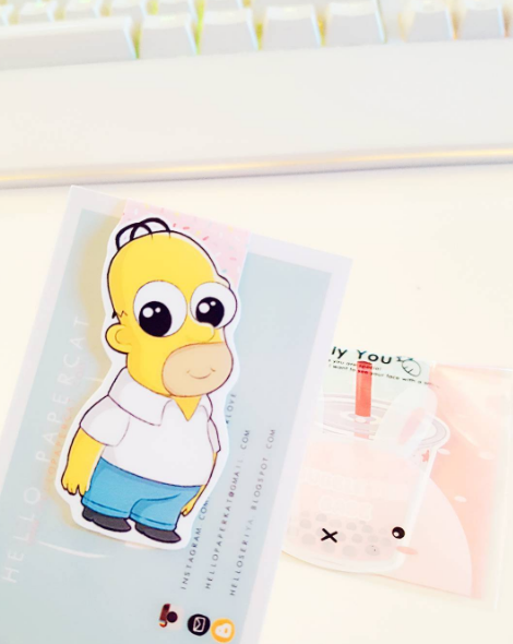 D'OH!! magnetic bookmark