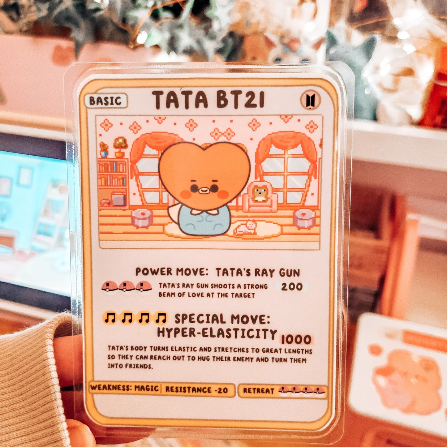 Tata inspired trading game card