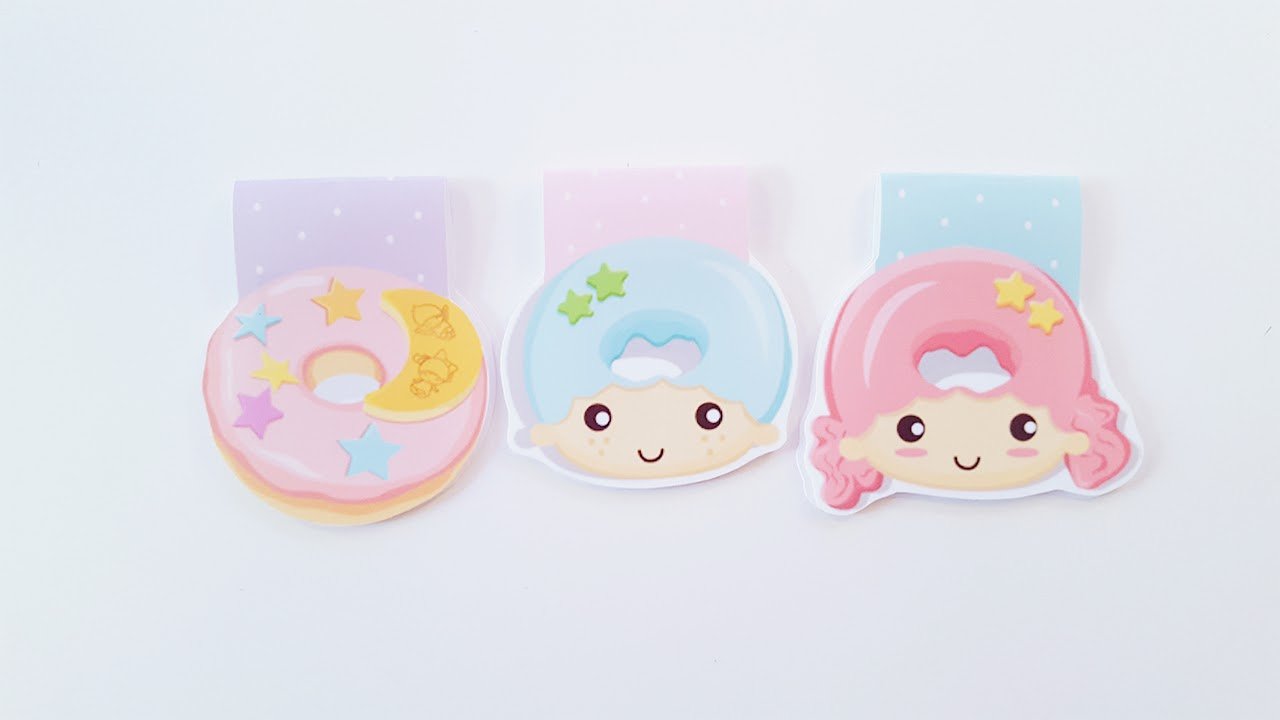 star children donut magnetic bookmark set