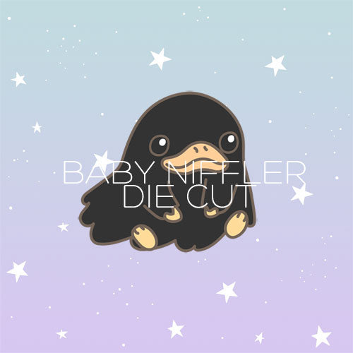 Baby Platypus inspired die cut