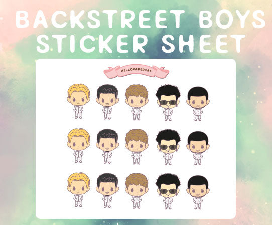 Bsb Inspired Sticker Sheet HelloPapercat Bsb Inspired Sticker Sheet HelloPapercat