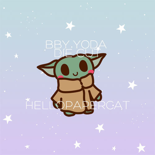 Alien Baby die cut