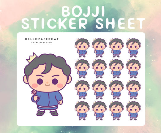 Bojji ranking of kings sticker sheet