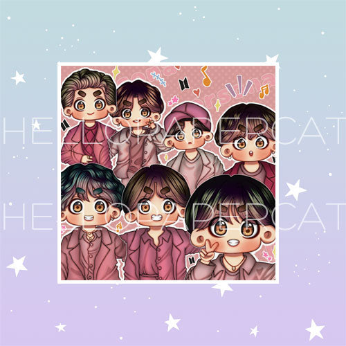 Boy with Luv BTS die cut