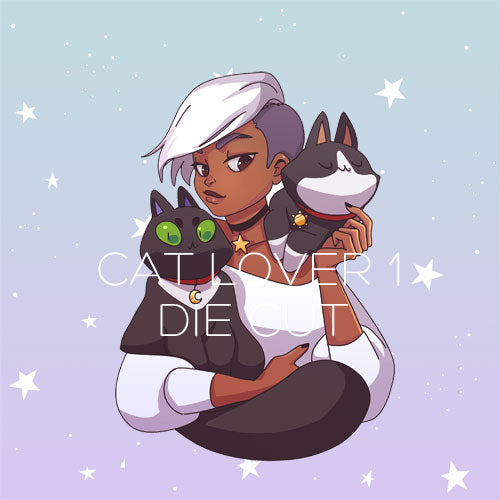 Cat Lover 1 die cut