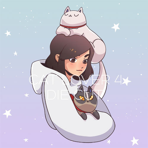 Cat Lover 4 die cut