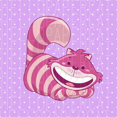 cheshire inspired digital diecut