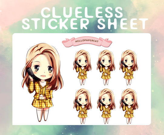 As If inspired sticker sheet
