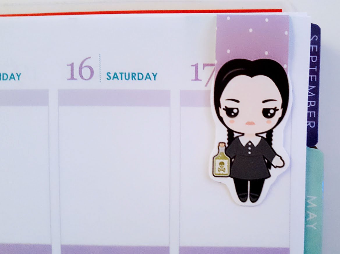 Wednesday Dashboard or Magnetic bookmark