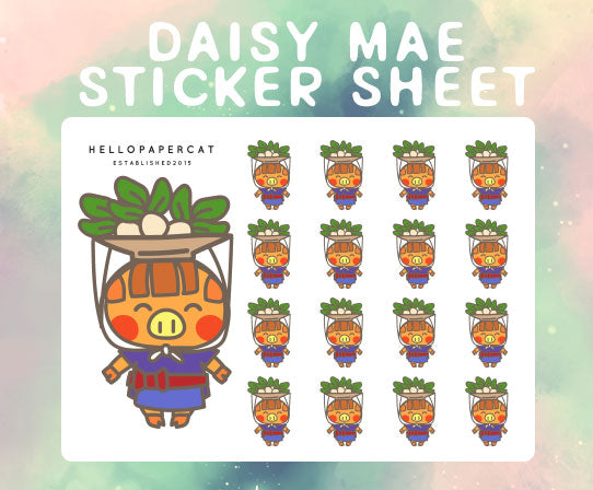 turnip cutie sticker sheet