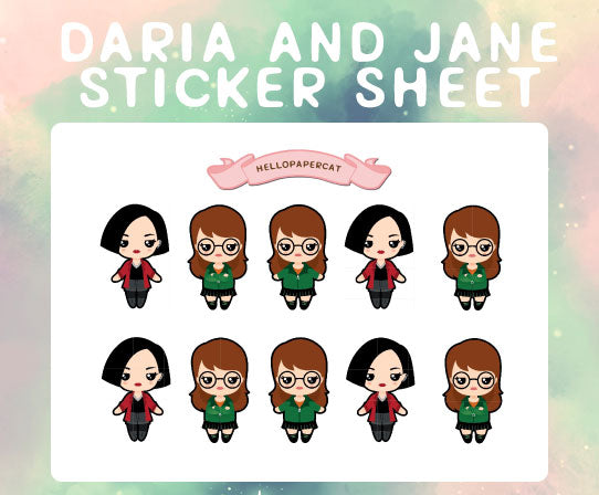 best friend sticker sheet