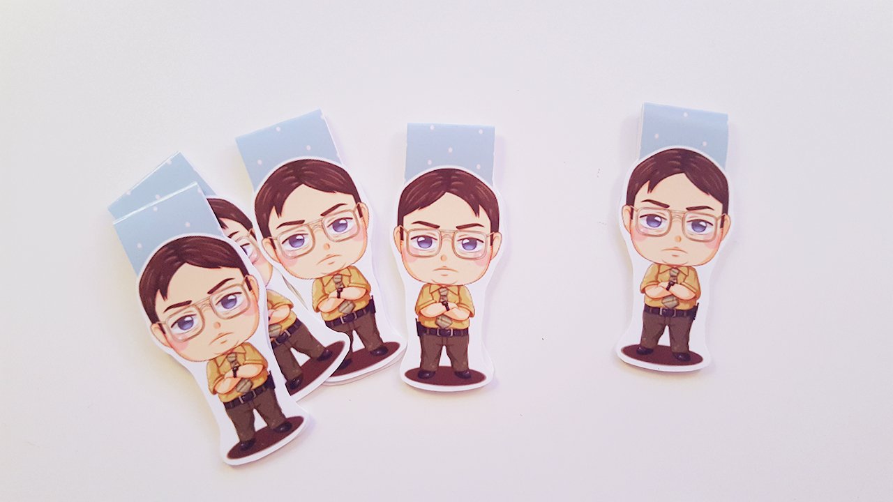 D. Schrute magnetic bookmark