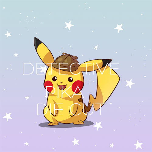 Detective P inspired die cut
