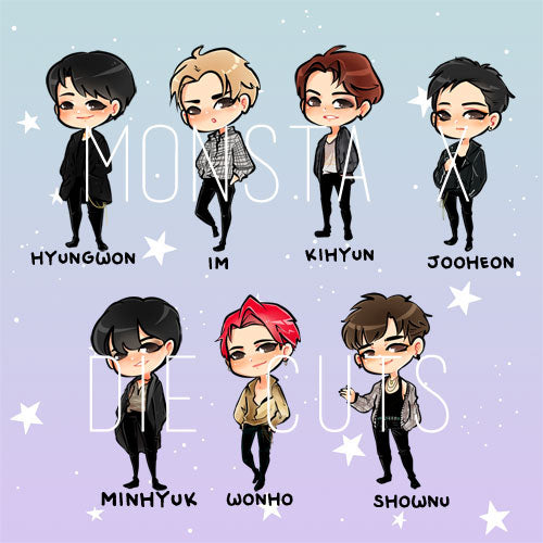 Monsta X die cuts