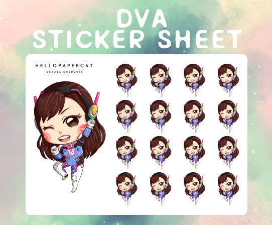 Dva sticker sheet