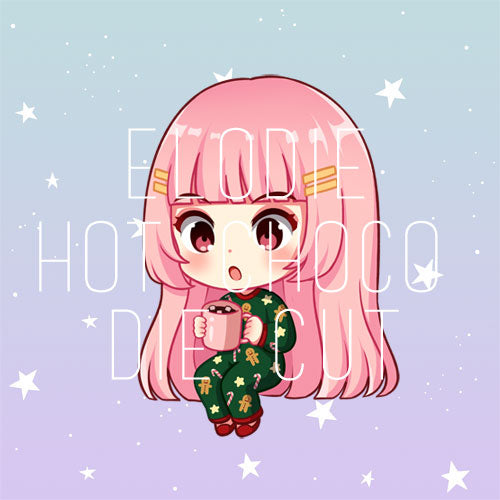 Elodie hot chocolate die cut